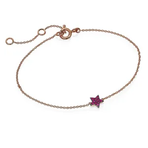 Ruby Star Bracelet
