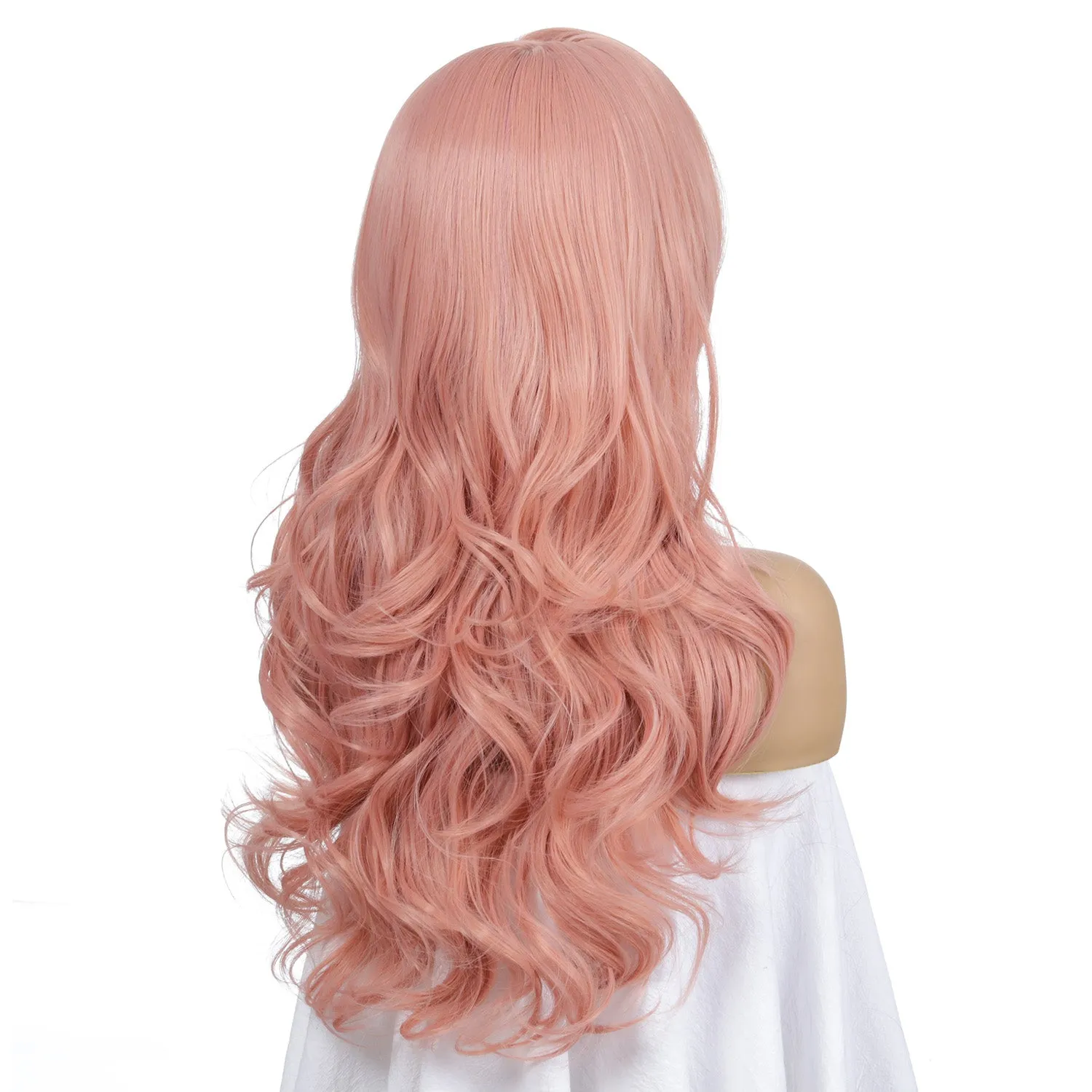 Sakura | Pink Long Wavy Synthetic Hair Wig