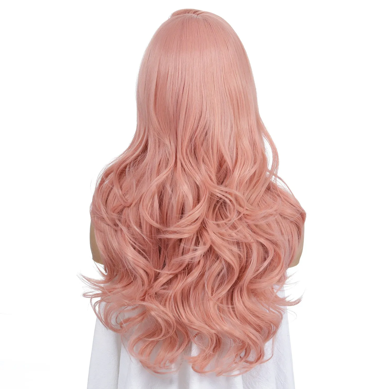 Sakura | Pink Long Wavy Synthetic Hair Wig