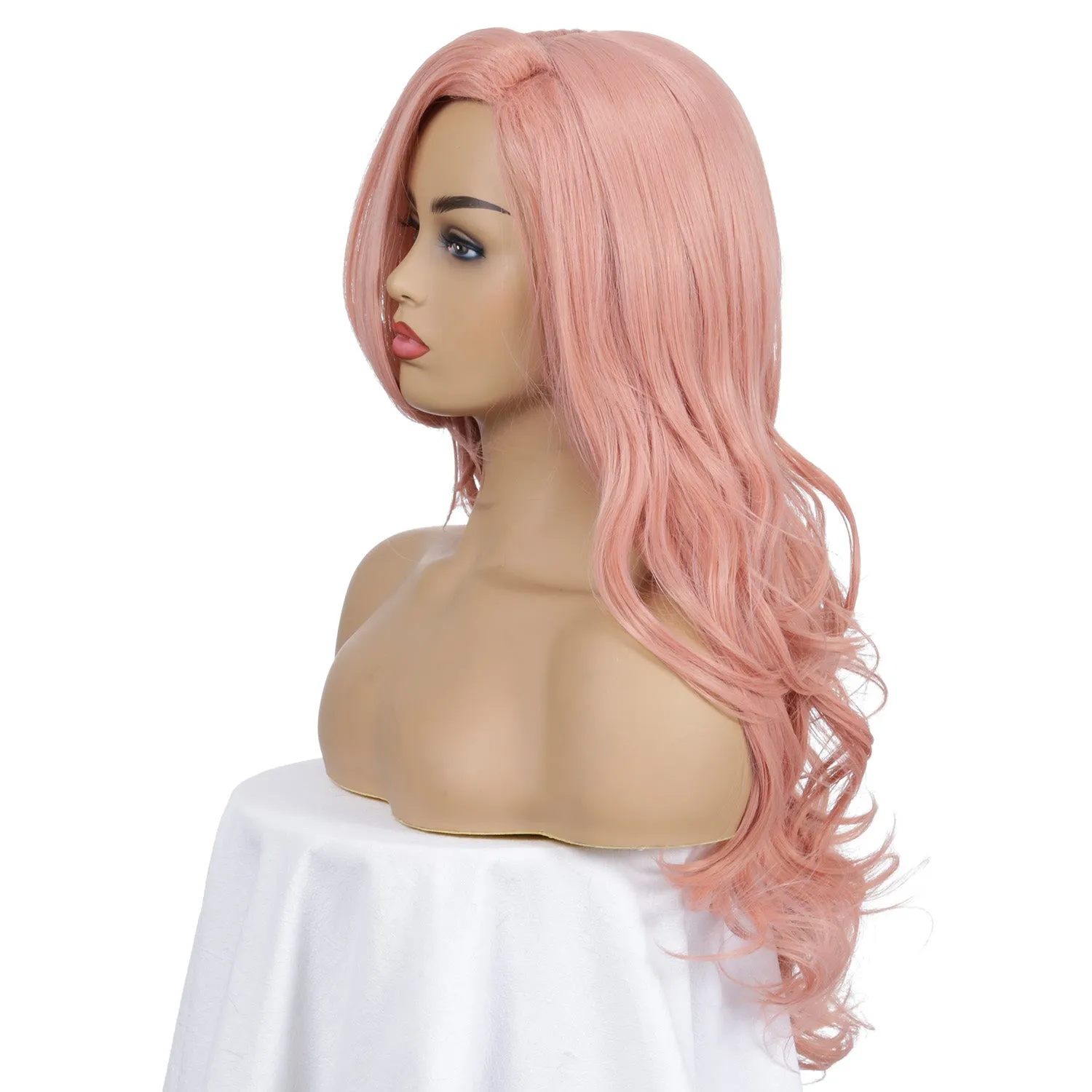 Sakura | Pink Long Wavy Synthetic Hair Wig