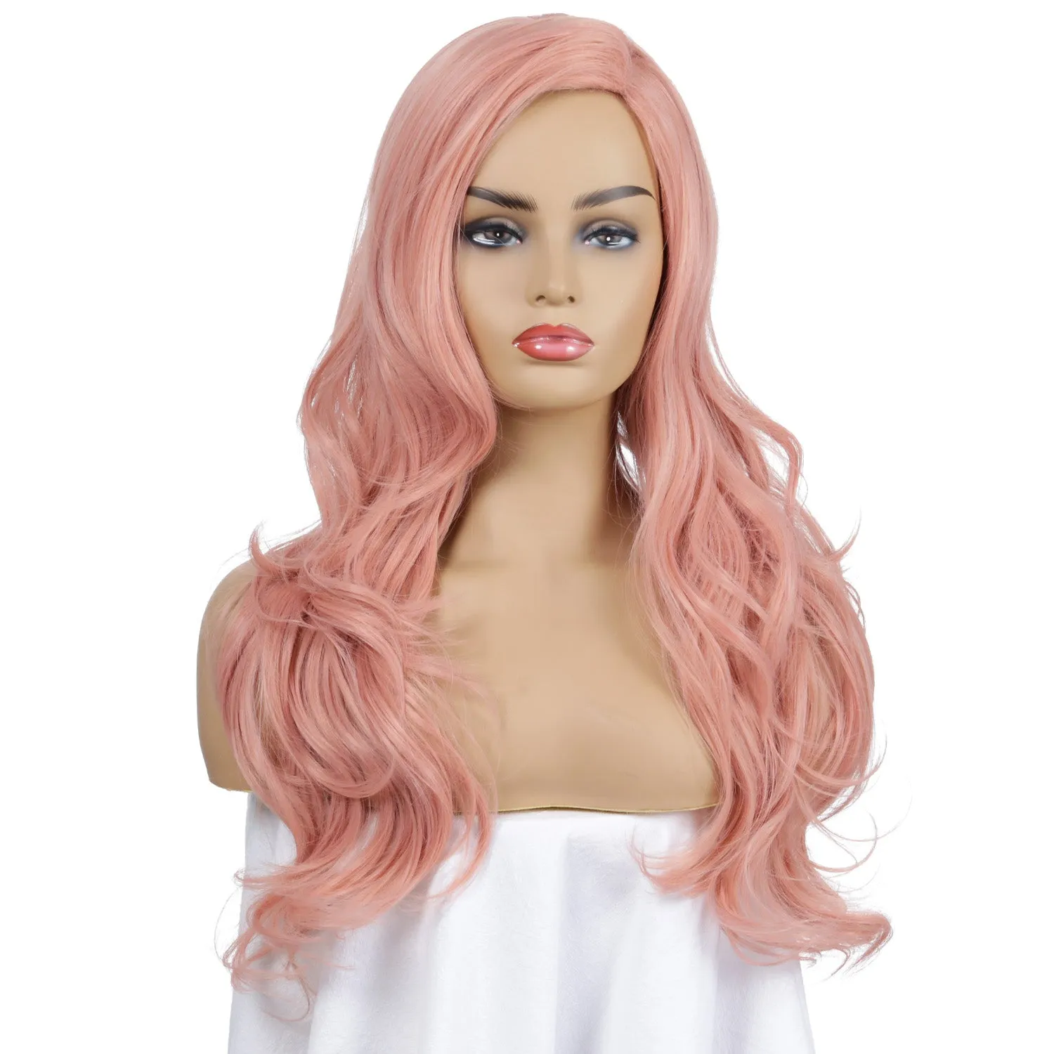 Sakura | Pink Long Wavy Synthetic Hair Wig