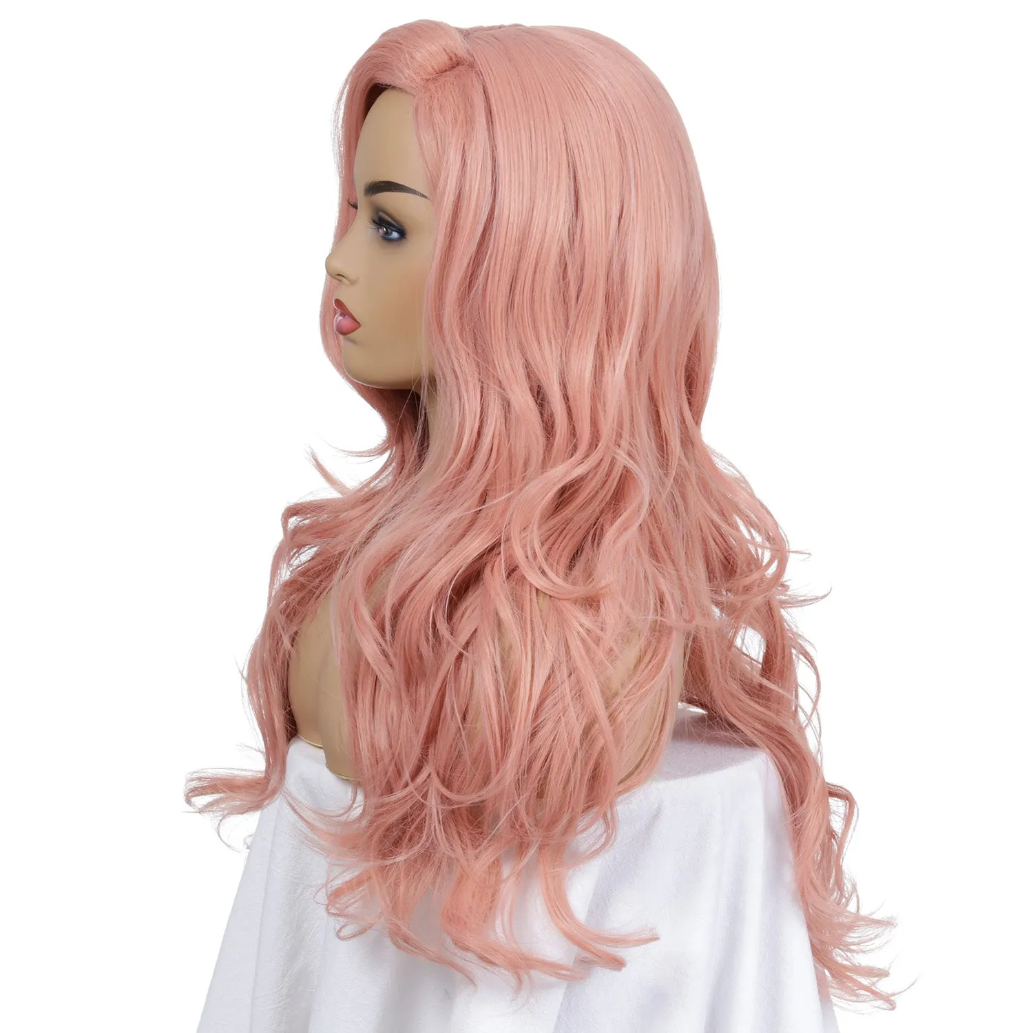 Sakura | Pink Long Wavy Synthetic Hair Wig