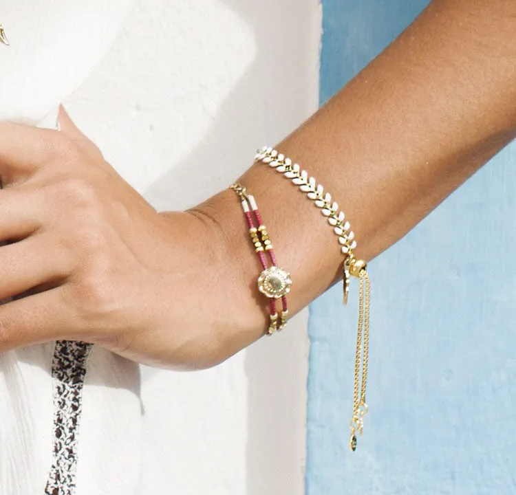 Santa Maria Bracelet in Pink & Gold