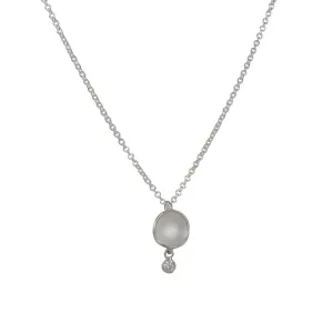 Sarah Richardson - Small Dishy Pod Pendant with Zircon