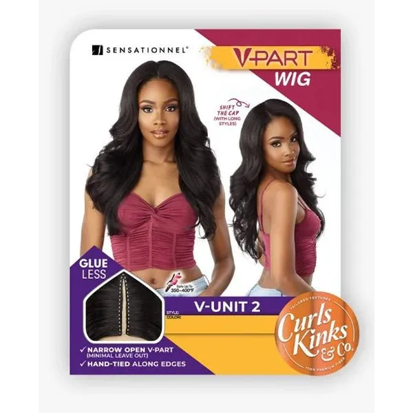 Sensationnel Curls Kinks V-Part Wig HD Lace Part Wig - V-UNIT 2