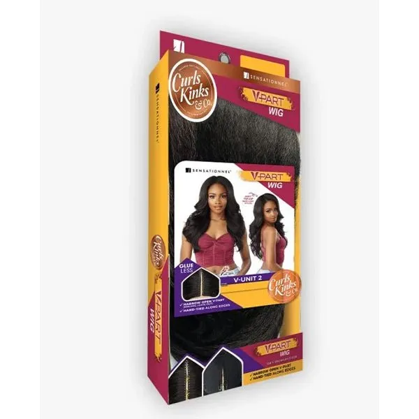 Sensationnel Curls Kinks V-Part Wig HD Lace Part Wig - V-UNIT 2