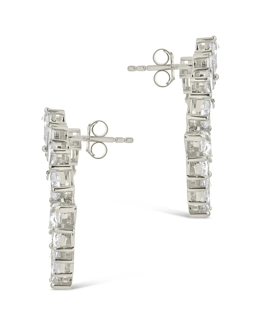 Shania CZ Circle Stud Earrings