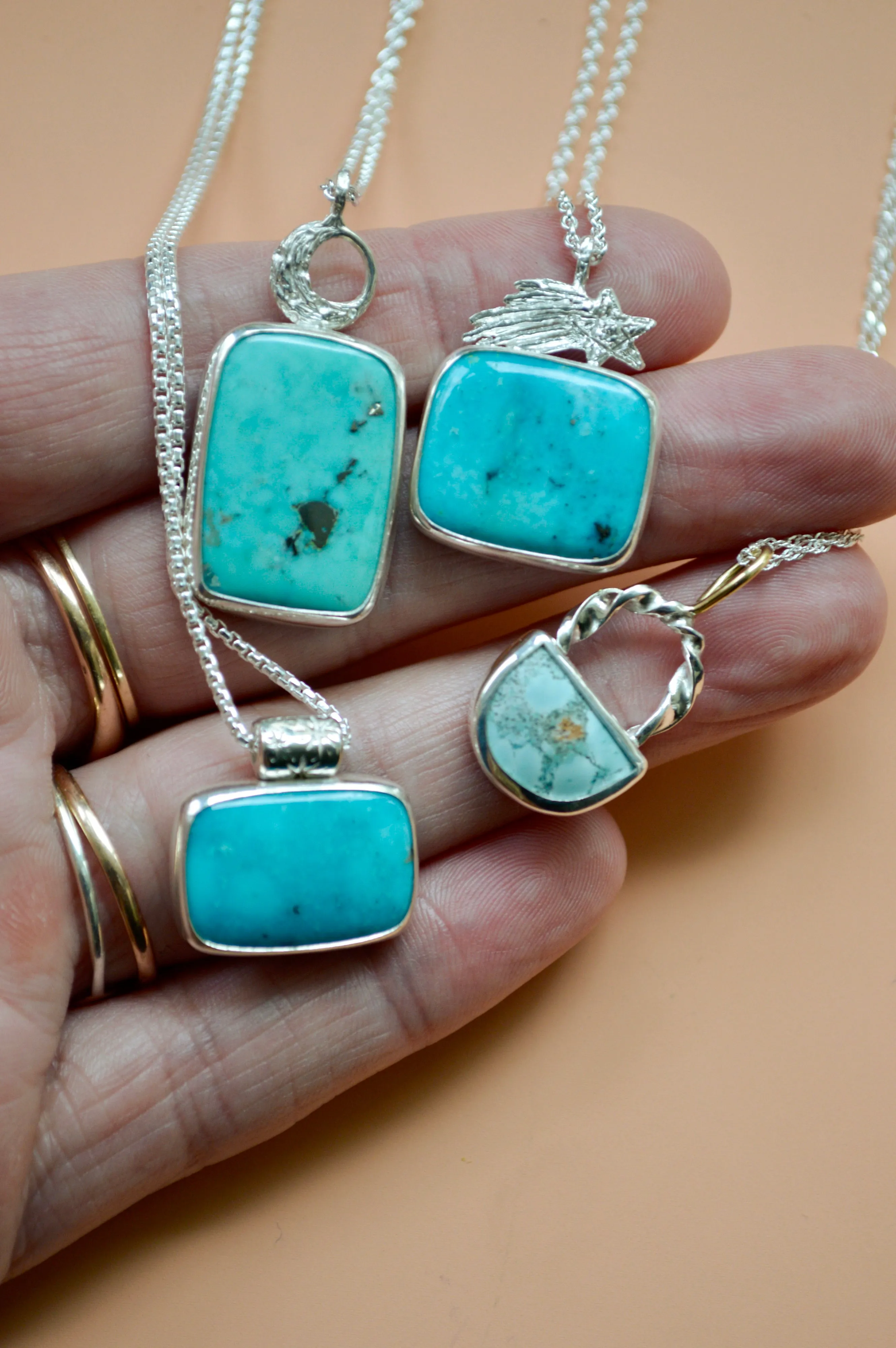 Shooting Star Campitos Turquoise Necklace OOAK
