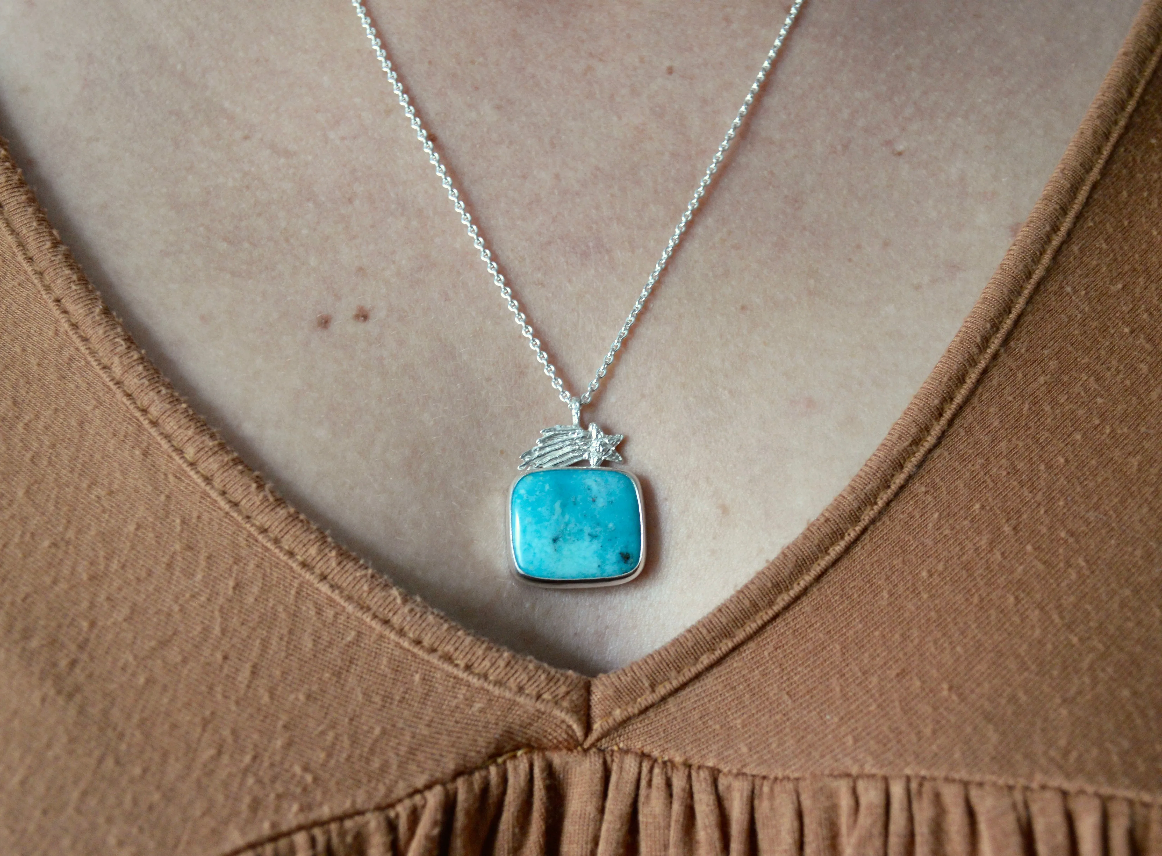 Shooting Star Campitos Turquoise Necklace OOAK