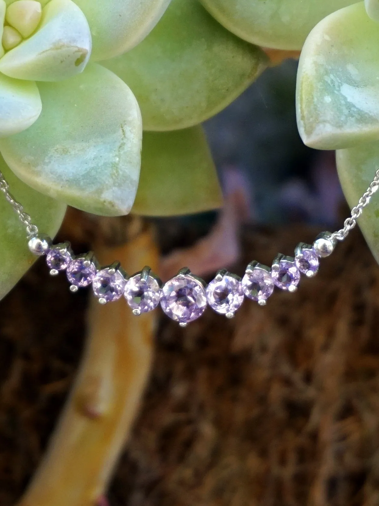 Signature Amethyst Smile Necklace 1