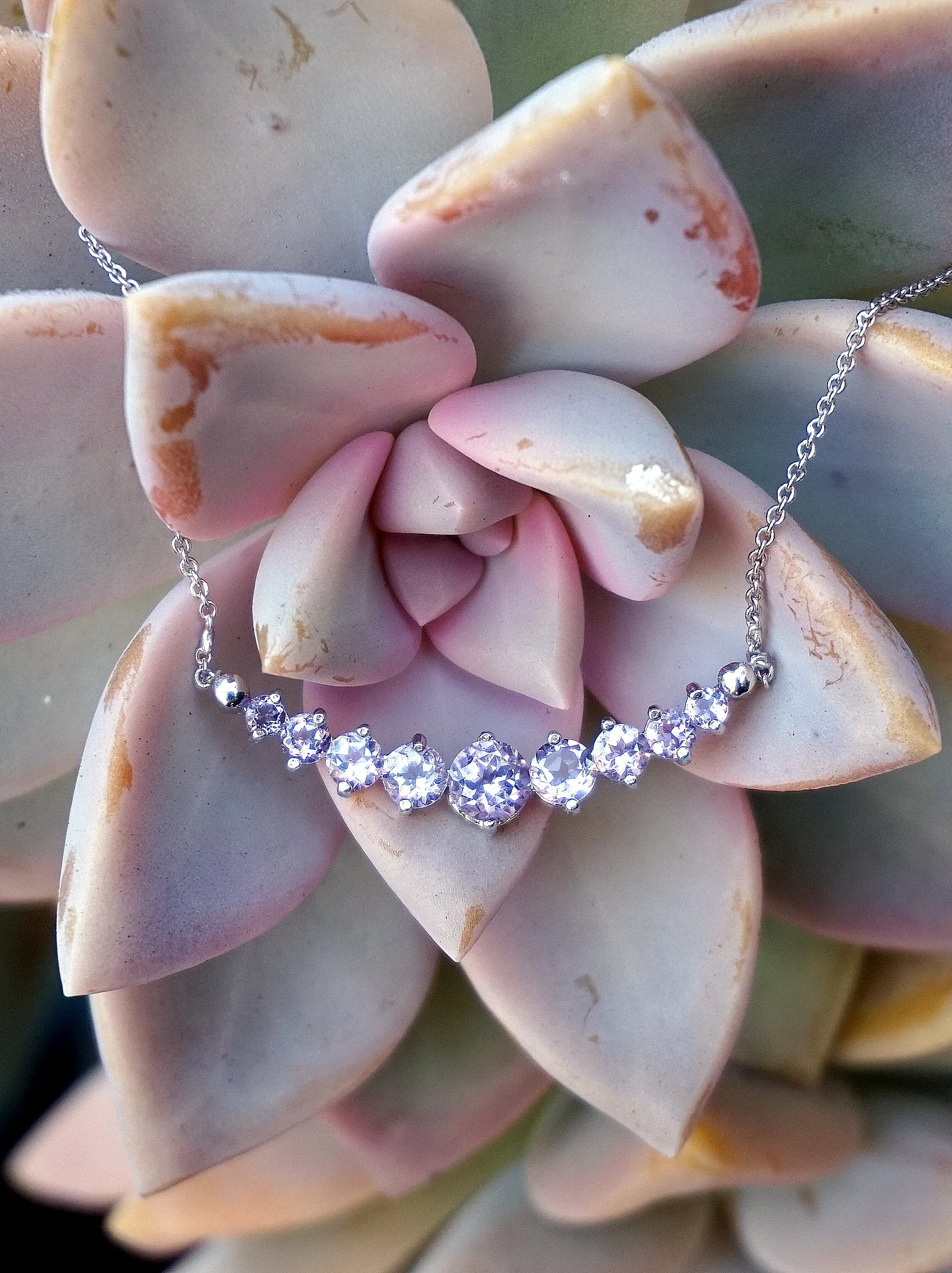 Signature Amethyst Smile Necklace 1