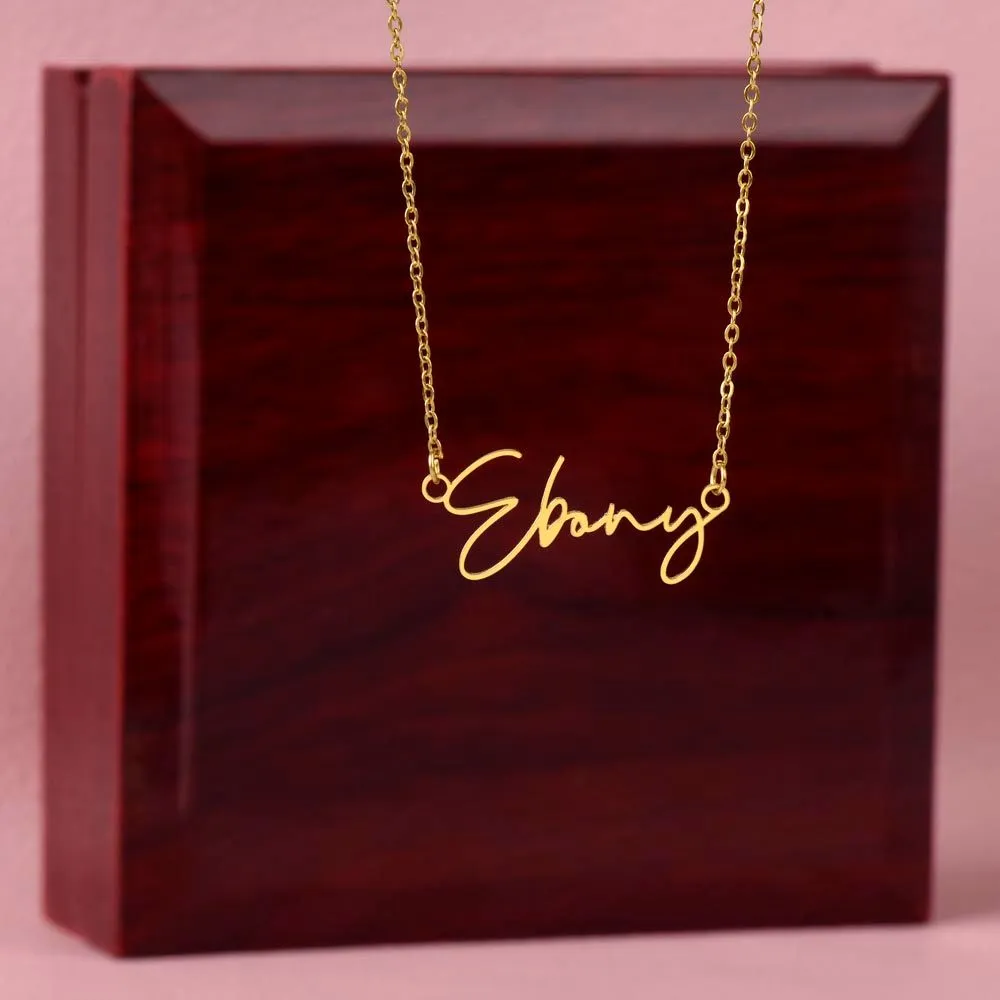 Signature Name Necklace - Graduation Gift 05
