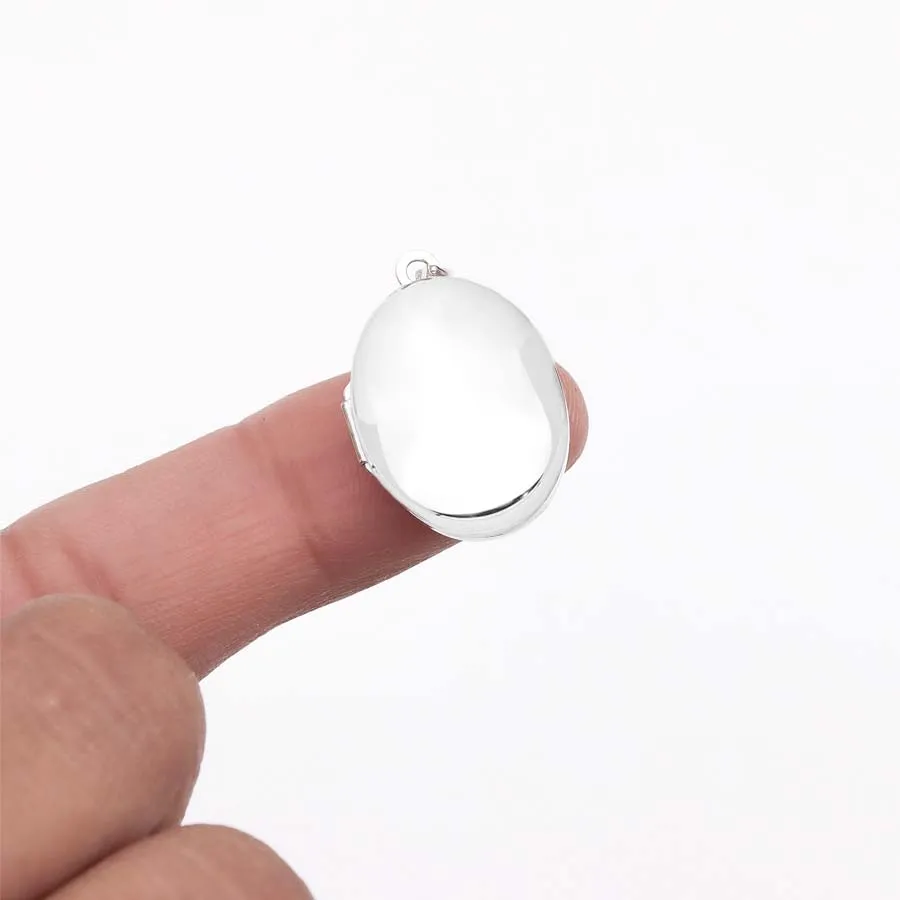 Signature Sterling Silver 21mm Oval Locket