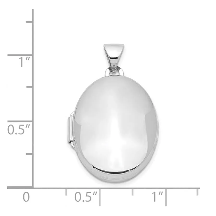 Signature Sterling Silver 21mm Oval Locket