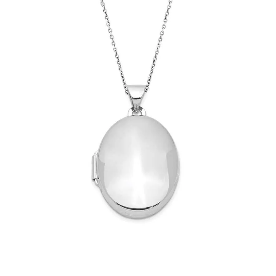 Signature Sterling Silver 32mm Oval Locket