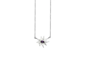 Silver Stellina Necklace: Amethyst- Emily Kuvin
