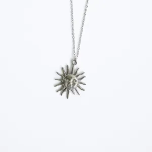 Silver Sun Necklace