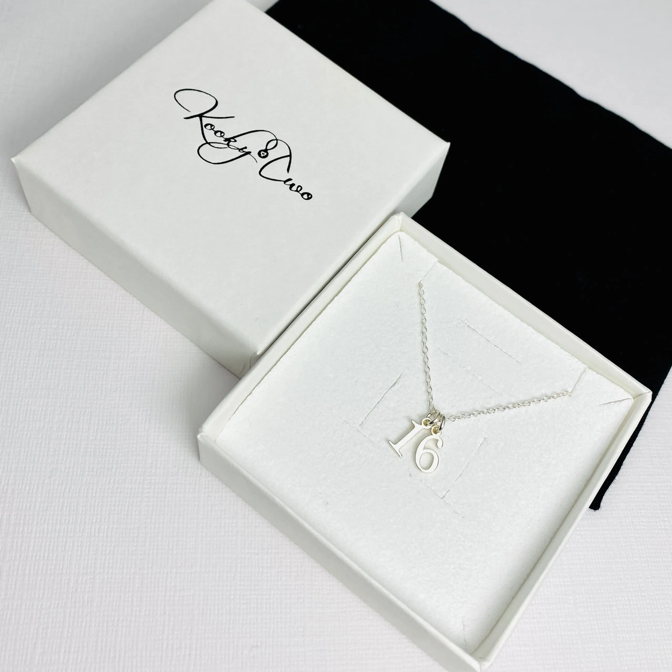 Silver Sweet 16 Birthday Necklace