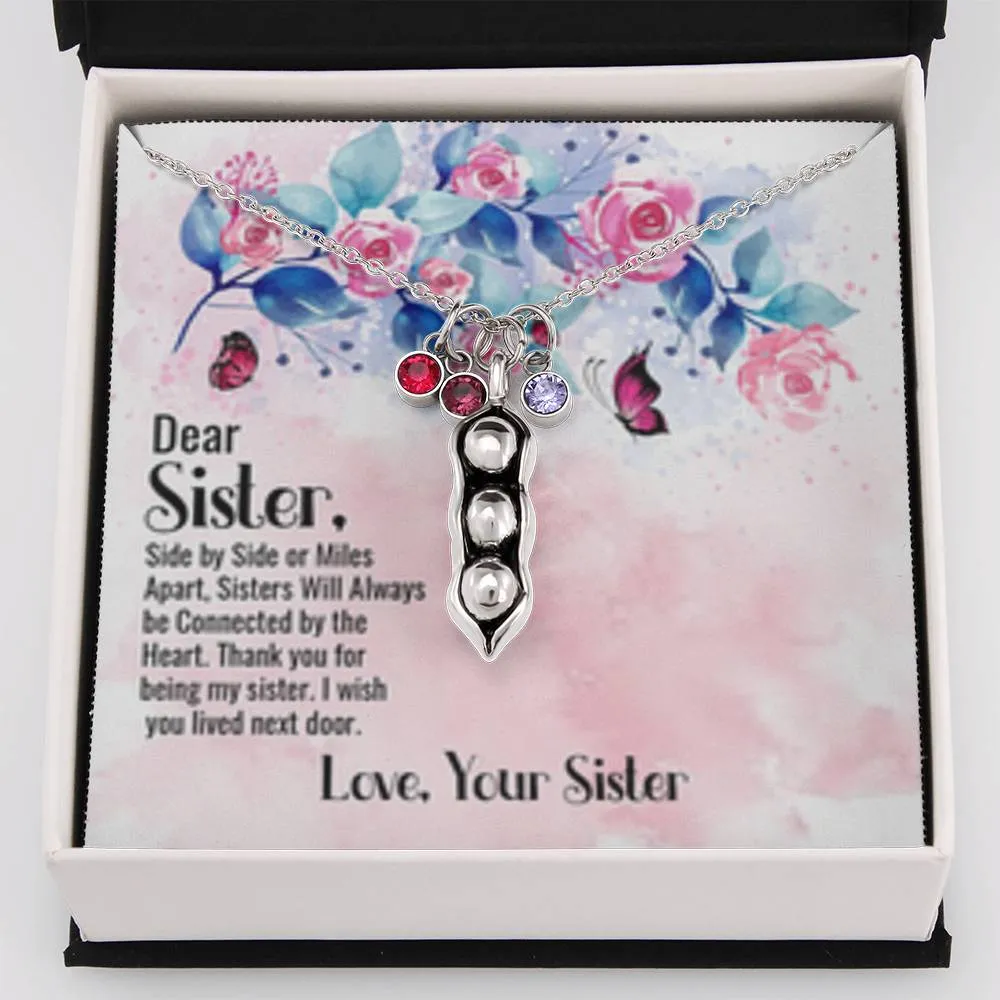 Sisters always connected by the heart.