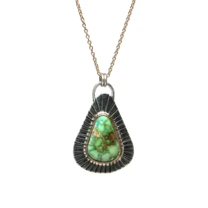 Sonoran Gold Turquoise Necklace #1, Mixed Metals