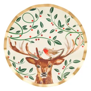 Sophistiplate Christmas Forest Wavy Dinner Plates