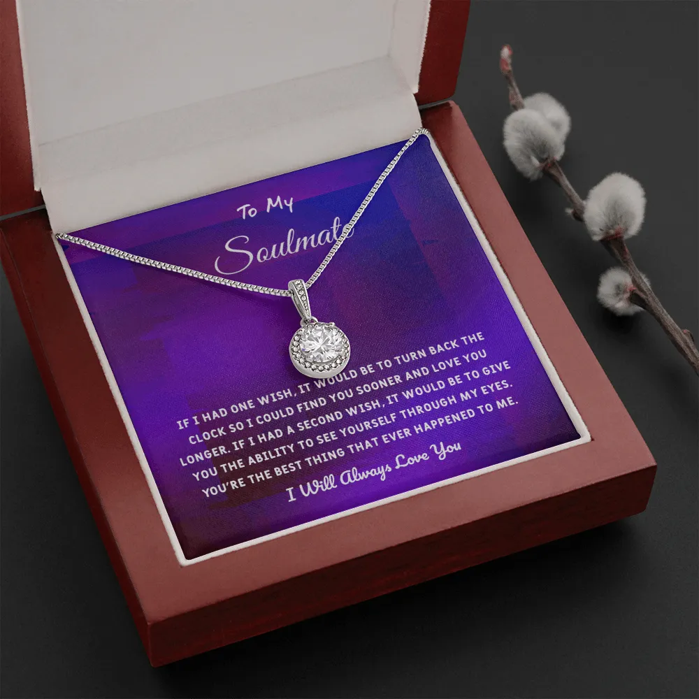Soulmate If I Had One Wish - Eternal Hope Necklace Message Card