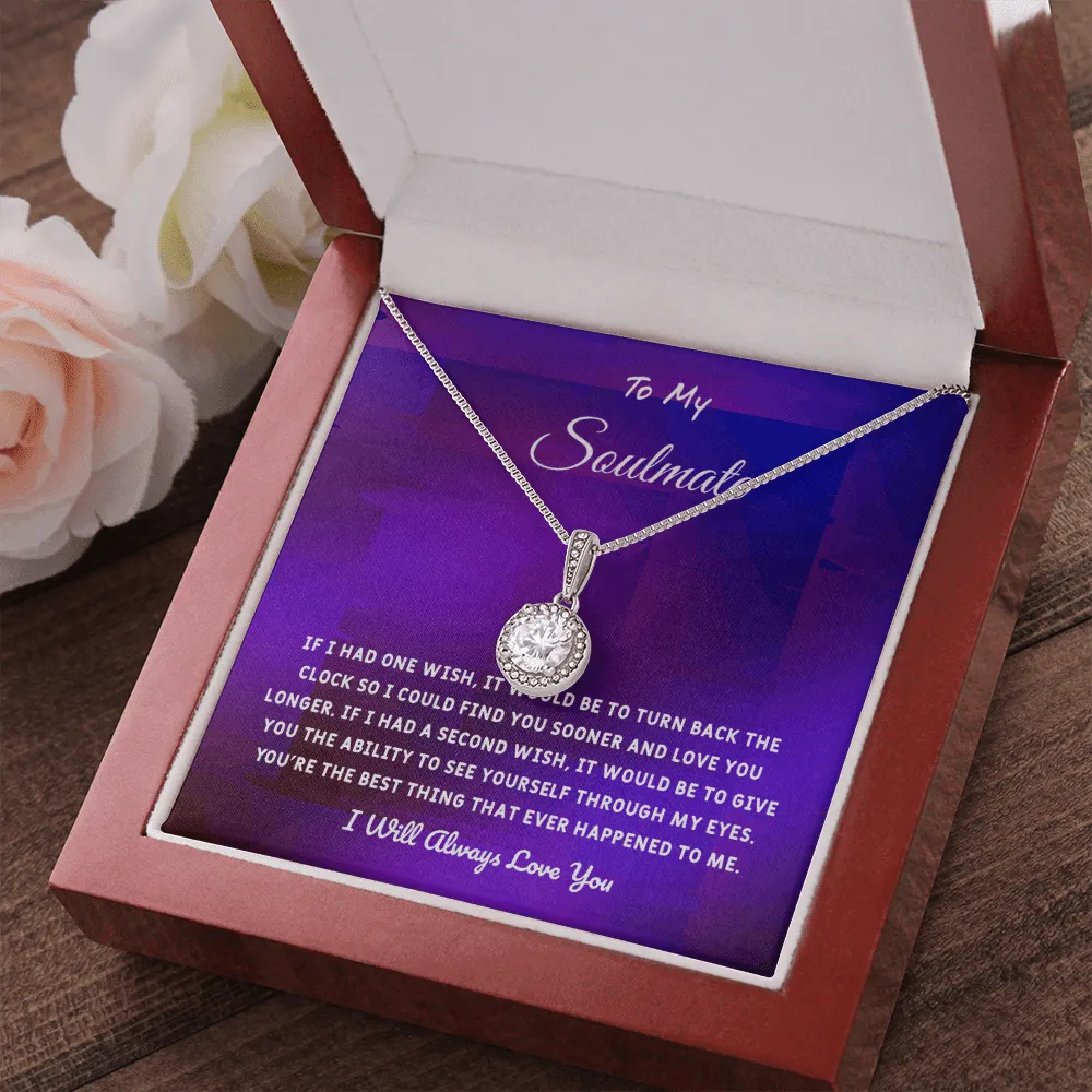Soulmate If I Had One Wish - Eternal Hope Necklace Message Card