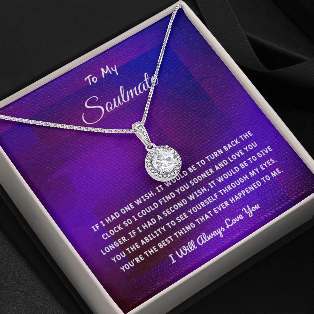 Soulmate If I Had One Wish - Eternal Hope Necklace Message Card
