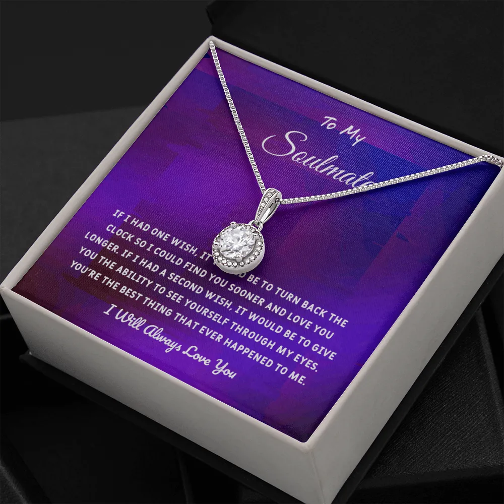 Soulmate If I Had One Wish - Eternal Hope Necklace Message Card