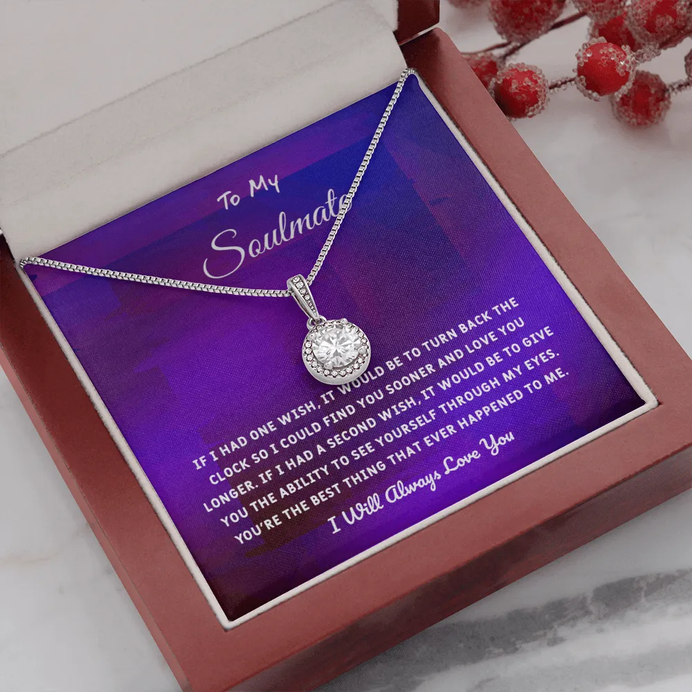Soulmate If I Had One Wish - Eternal Hope Necklace Message Card