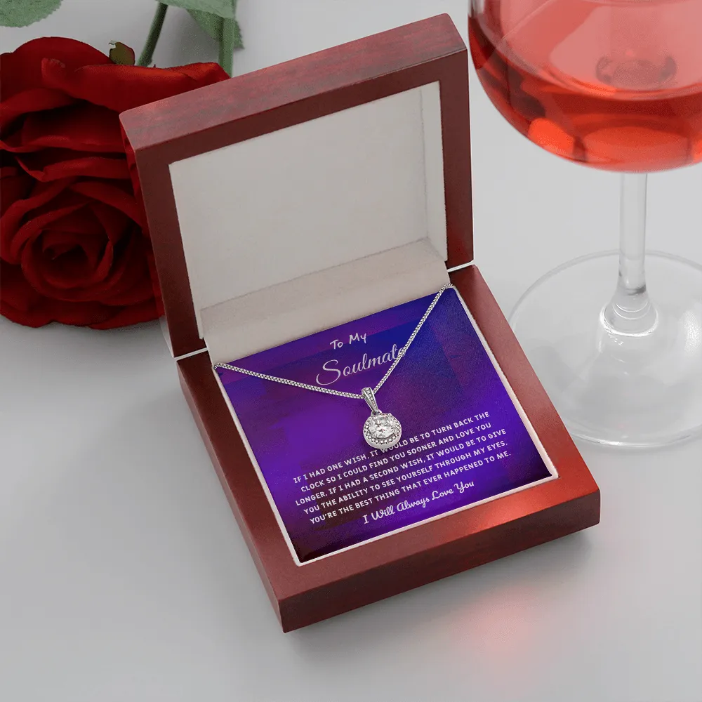 Soulmate If I Had One Wish - Eternal Hope Necklace Message Card