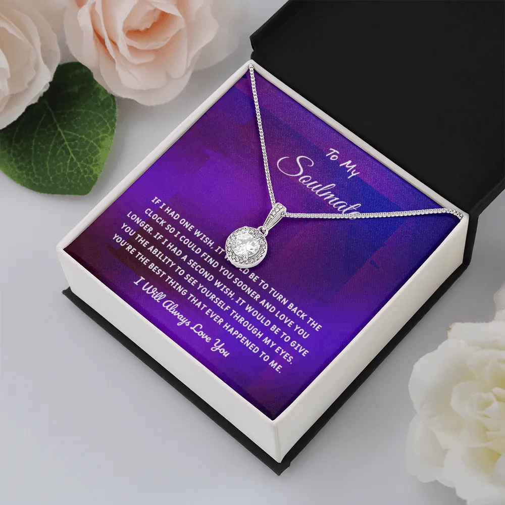 Soulmate If I Had One Wish - Eternal Hope Necklace Message Card