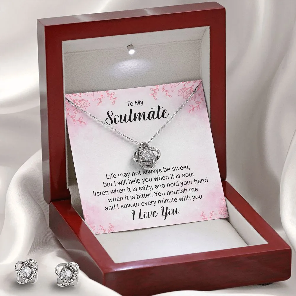 Soulmate Love Knot Jewelry Set-Life may not always be sweet