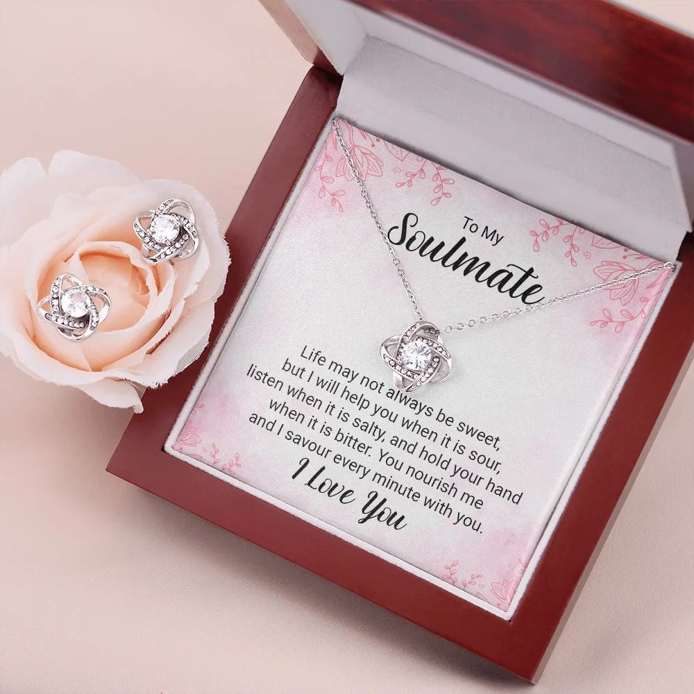 Soulmate Love Knot Jewelry Set-Life may not always be sweet