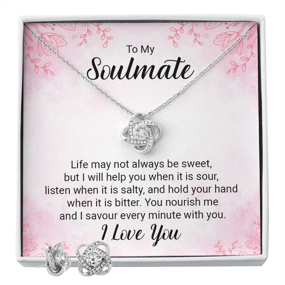 Soulmate Love Knot Jewelry Set-Life may not always be sweet