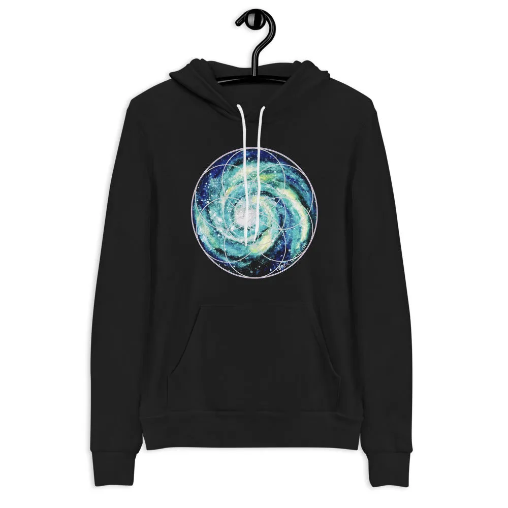 Spiral Galaxy Seed of Life Unisex hoodie