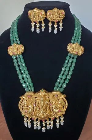 Sravs87 Temple Style Beads Maala Set
