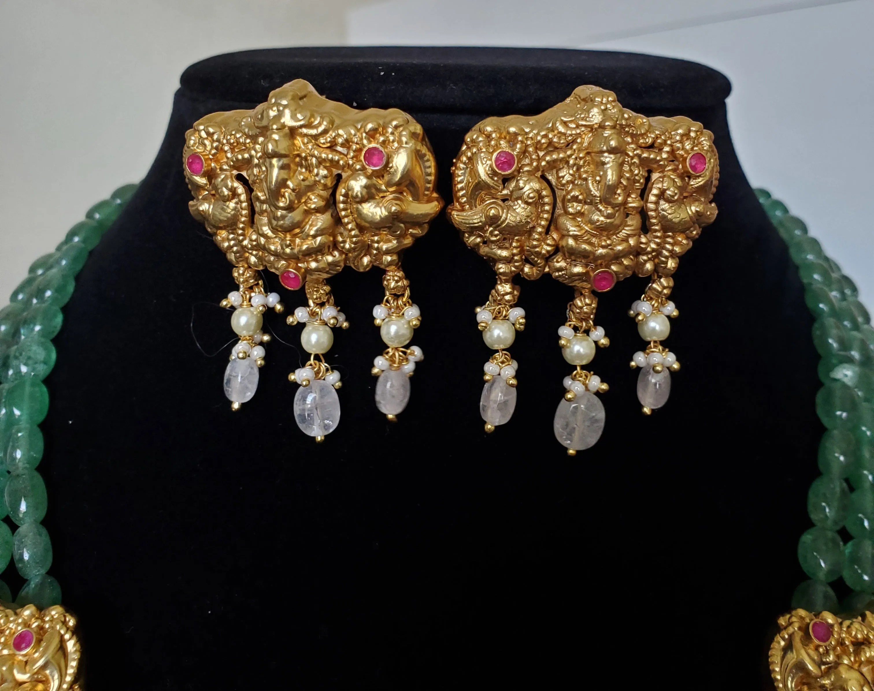 Sravs87 Temple Style Beads Maala Set