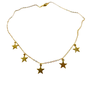 Star Choker 14K Gold Necklace