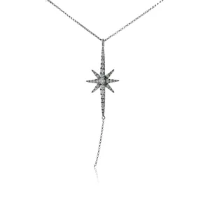 Star Diamond Burst Pendant w/Chain