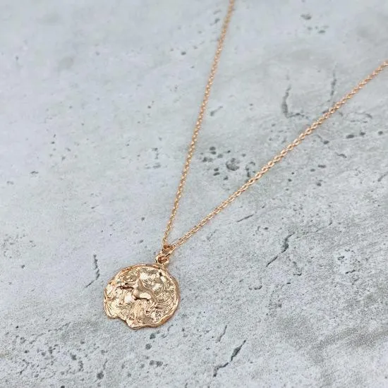 Star Sign Coin Necklace - Capricorn