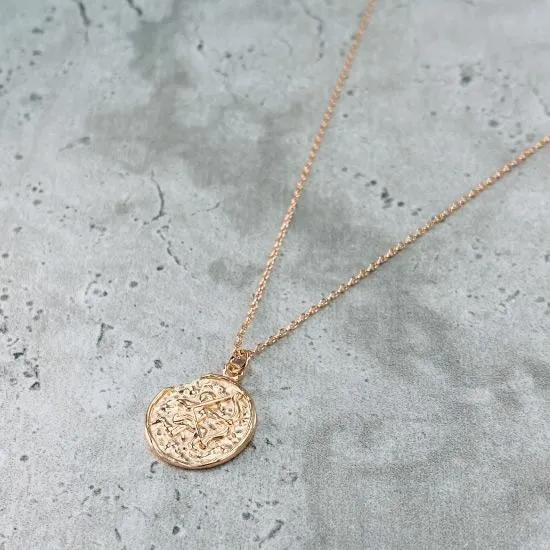 Star Sign Coin Necklace - Sagittarius
