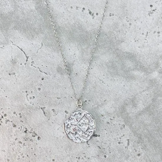 Star Sign Coin Necklace - Sagittarius