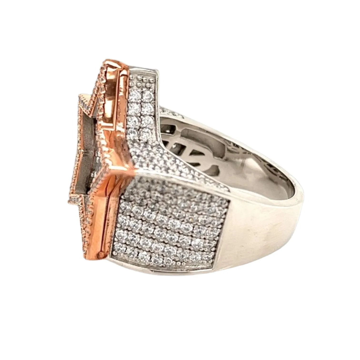Starburst Elegance Baguette Cubic Zirconia Statement Ring - C1039039