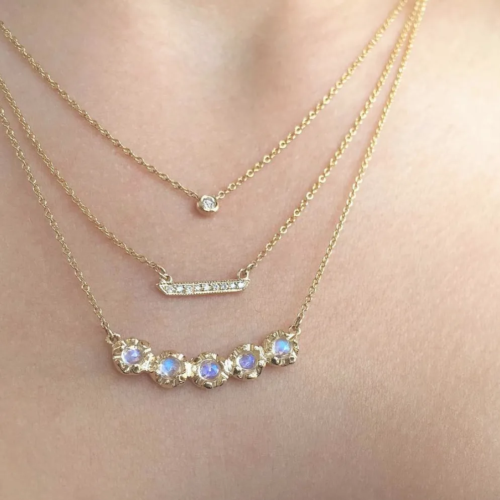 Stardust Floating Diamond Necklace