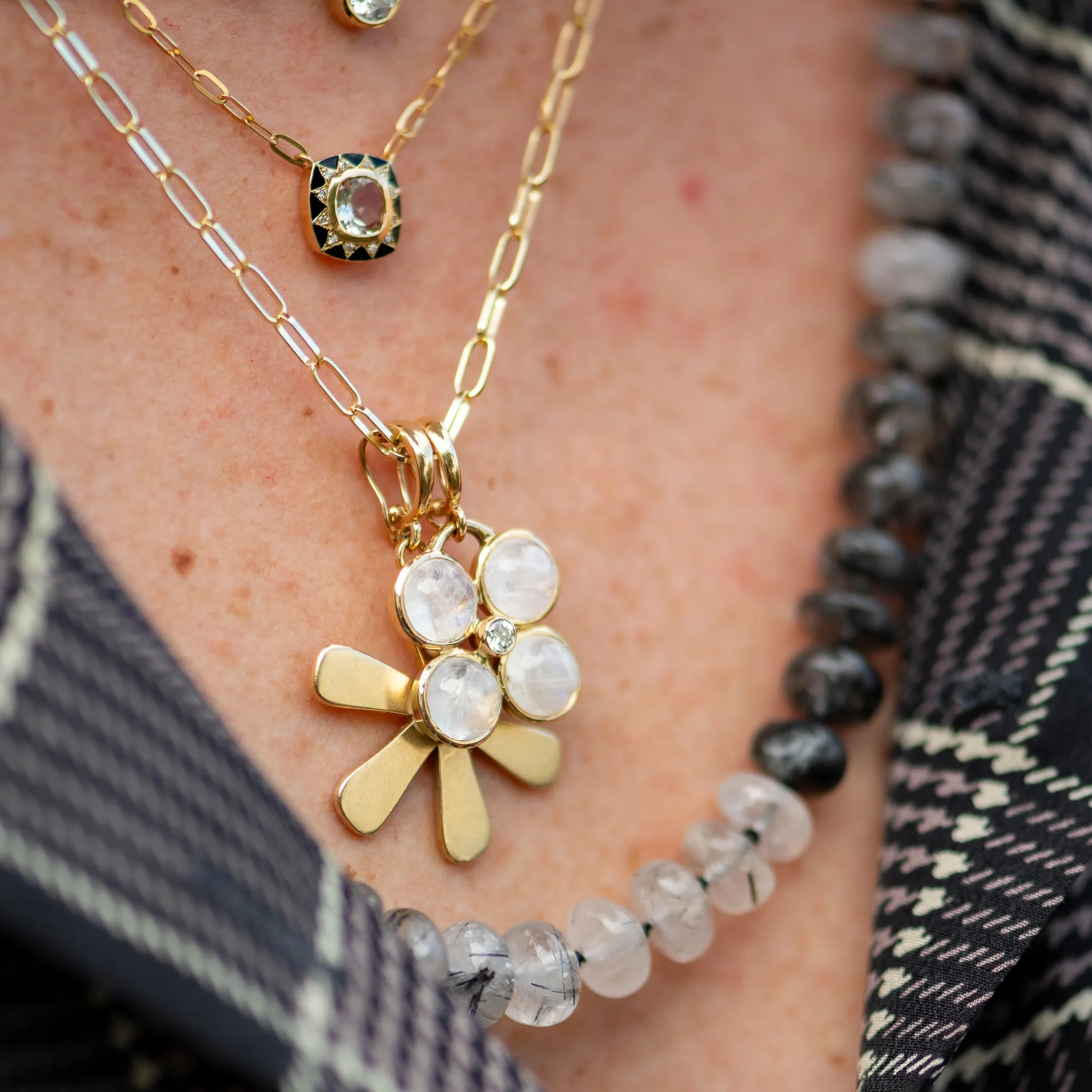 Stella Necklace/ Green Amethyst