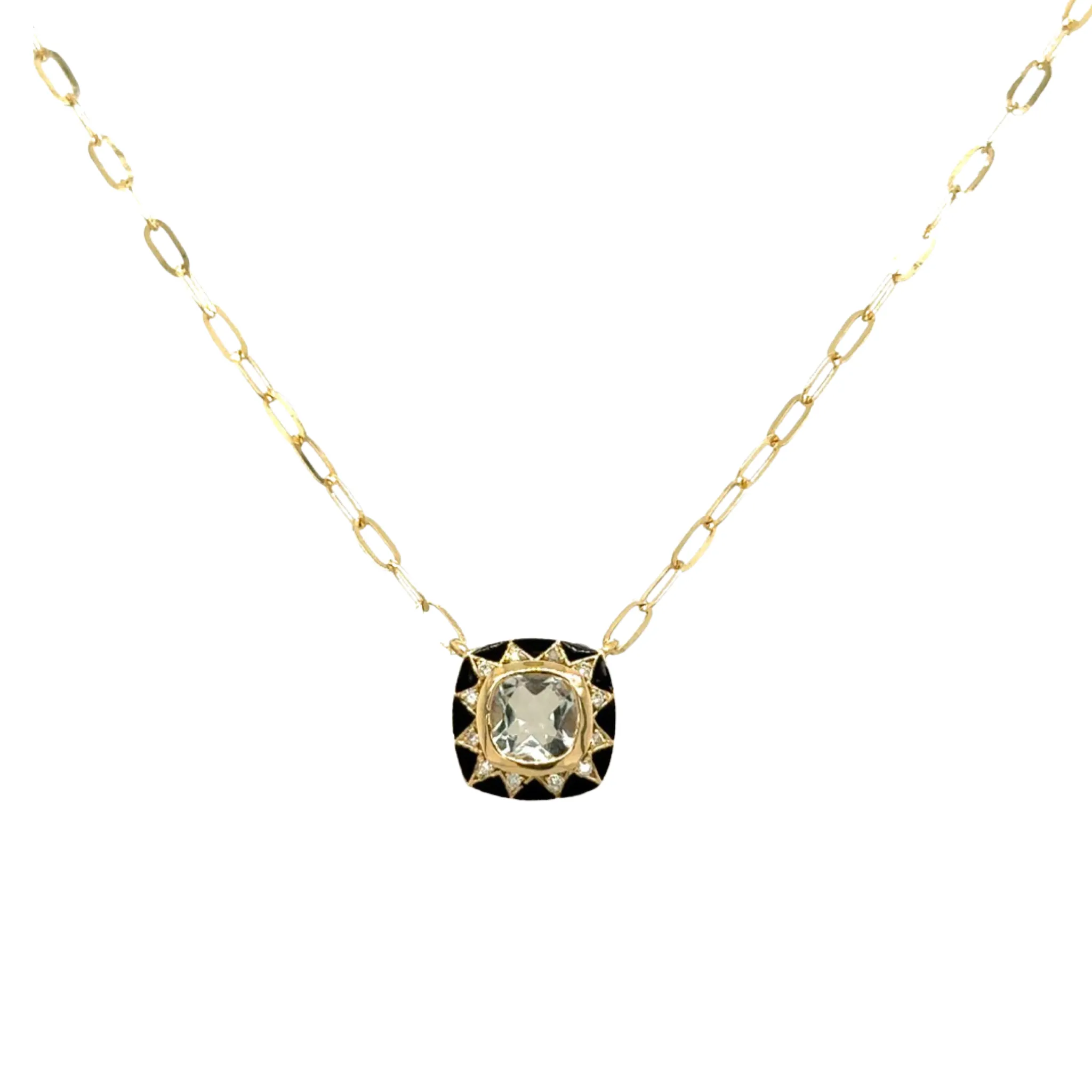 Stella Necklace/ Green Amethyst