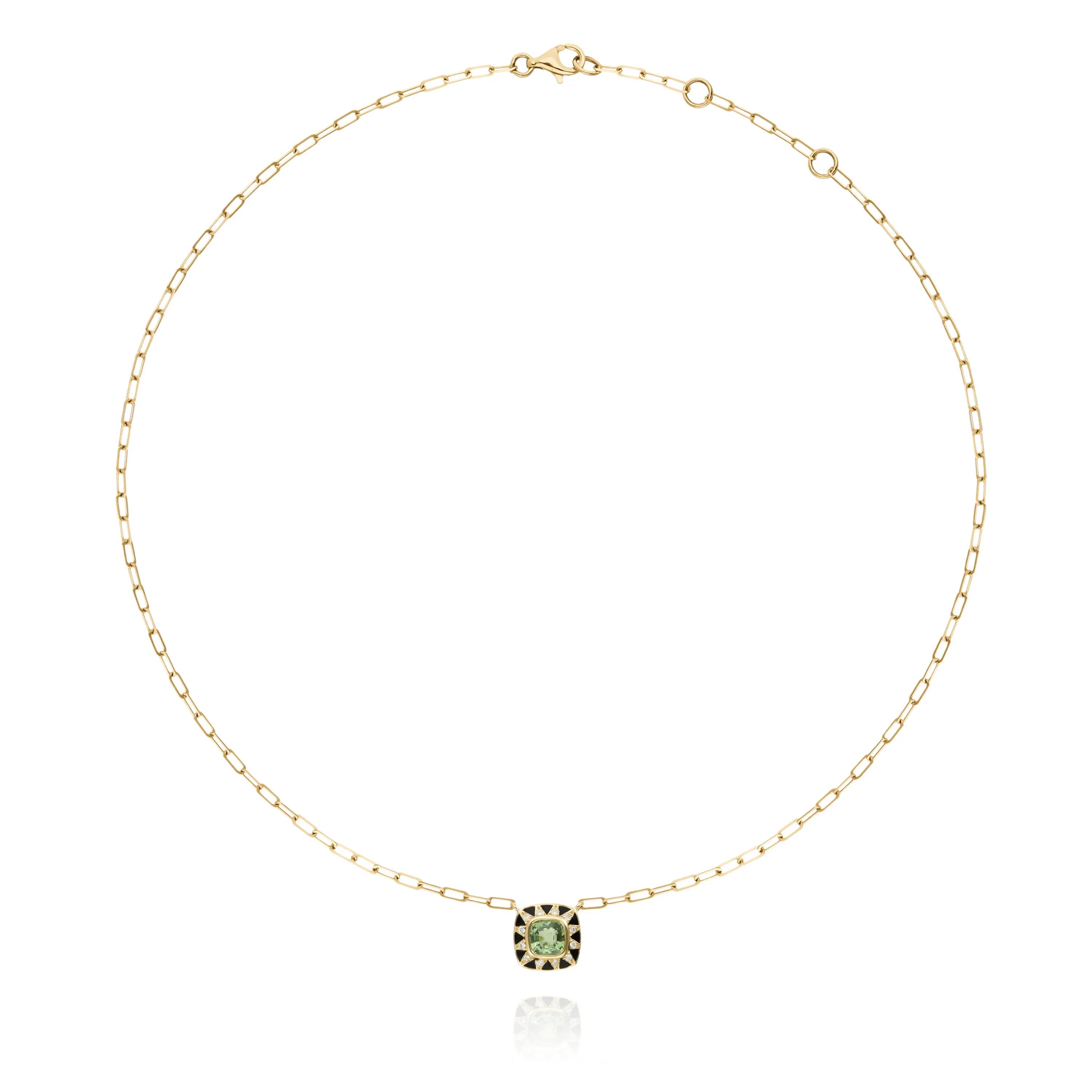 Stella Necklace/ Green Amethyst