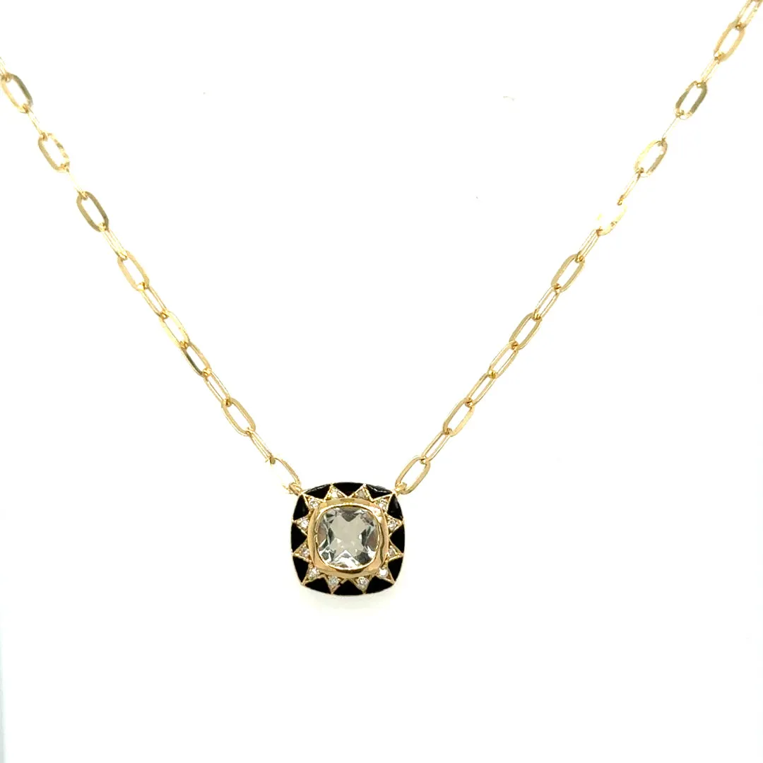 Stella Necklace/ Green Amethyst