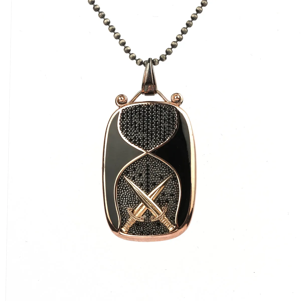 Sterling Silver Cross Sword Necklace, Men's Dog Tag Necklace